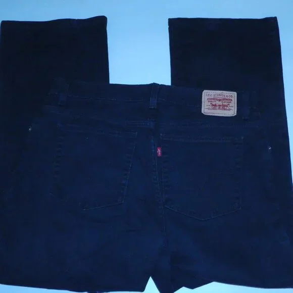 Levis 550 Women Bootcut Relaxed Stretch Jeans - Black - Picture 3 of 11